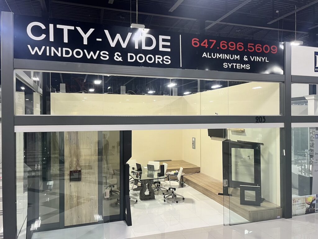 showroom aluminium windows